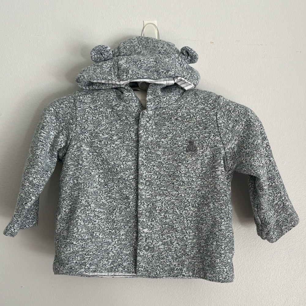 Baby Gap Favorite Reversible Bear Hoodie Sweatshirt - 3-6 months​​​